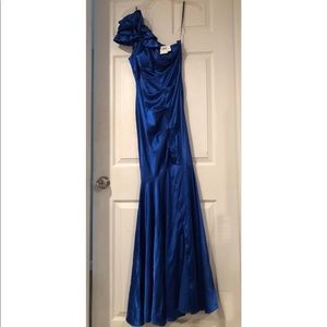 Xscape Royal Blue Dress